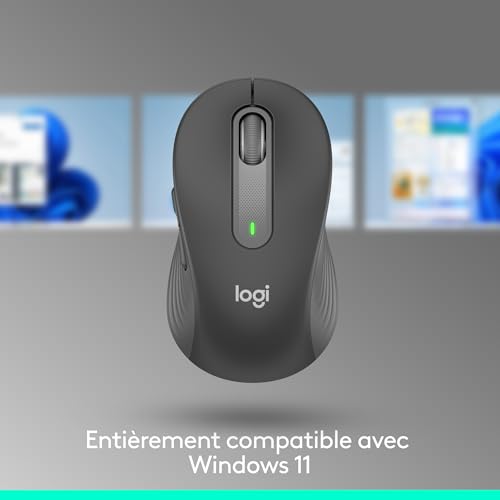 Detalle de Logitech Signature M650 L – Souris sans fil Grande Taille, mains larges, Bluetooth et multi‑device