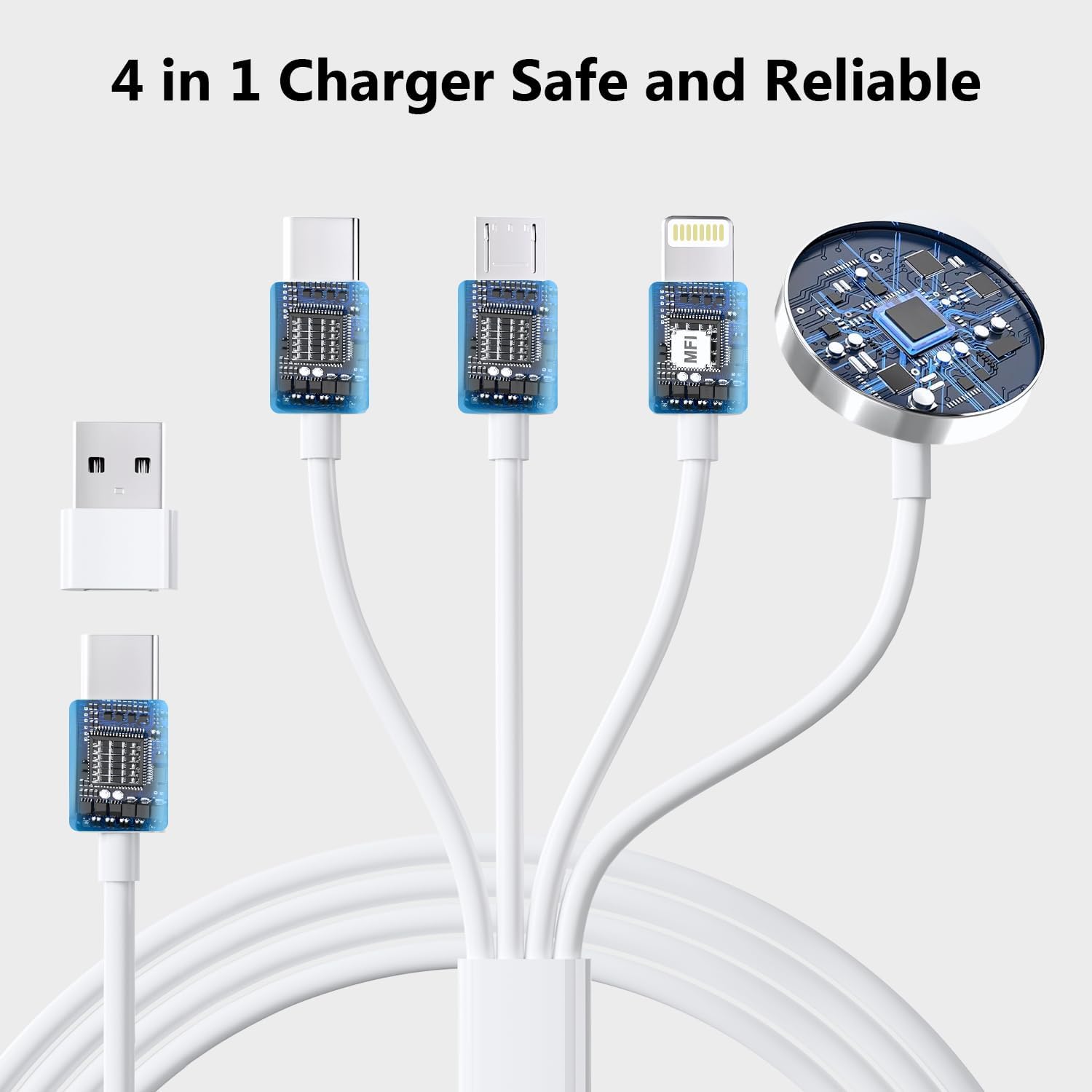 Thumbnail 3 de Bamkey 4 in 2 Multi Fast Charger for Apple Watch