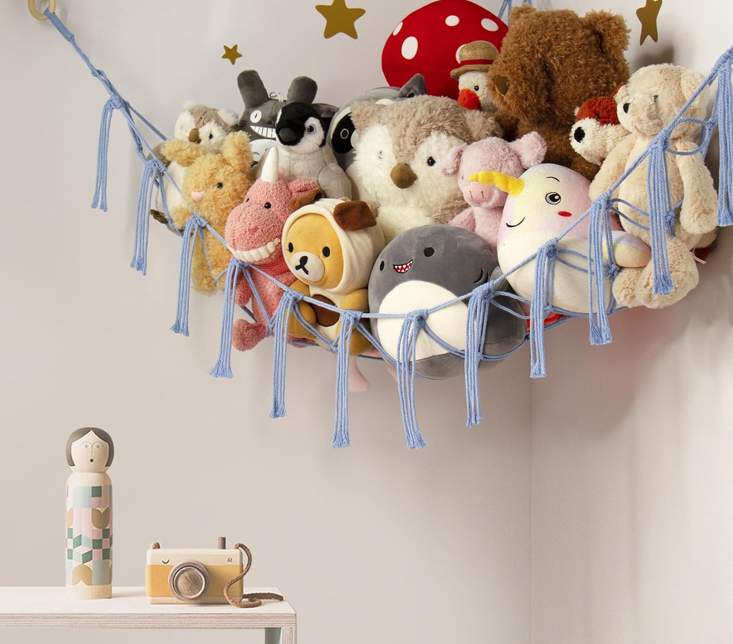 Detalle 2 de Teddy Hammock Toy Storage: A practical, charming stuffed animal organiser