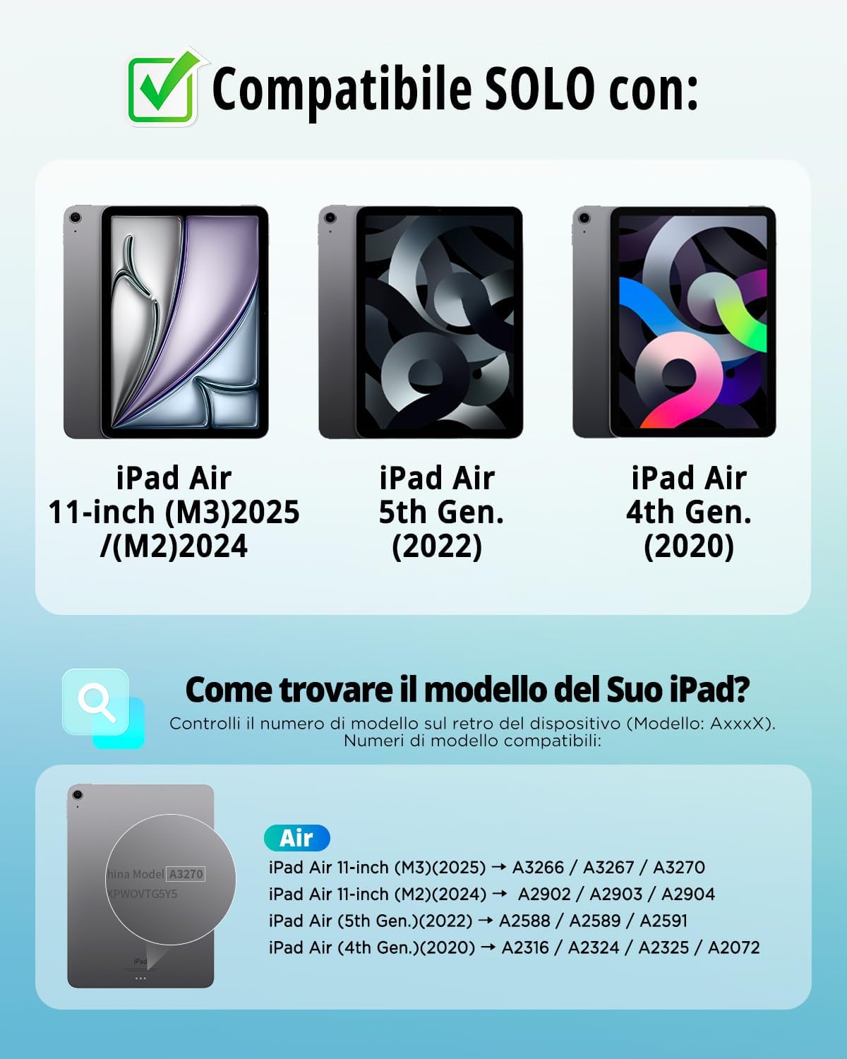 Detalle 2 de CACOE Cover con Tastiera iPad Air 11" M3 2025