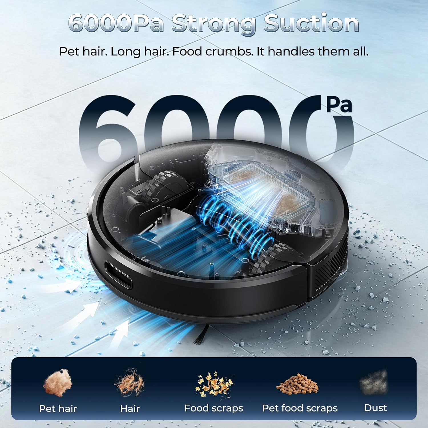 Detalle de Robot Vacuum and Mop Combo with 2.5L Dustbag