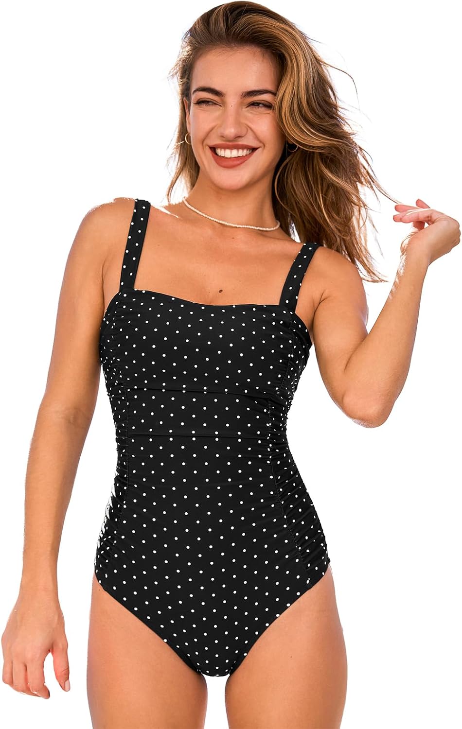 Thumbnail 6 de CUPSHE Costume da bagno intero donna con scollo quadrato e controllo pancia