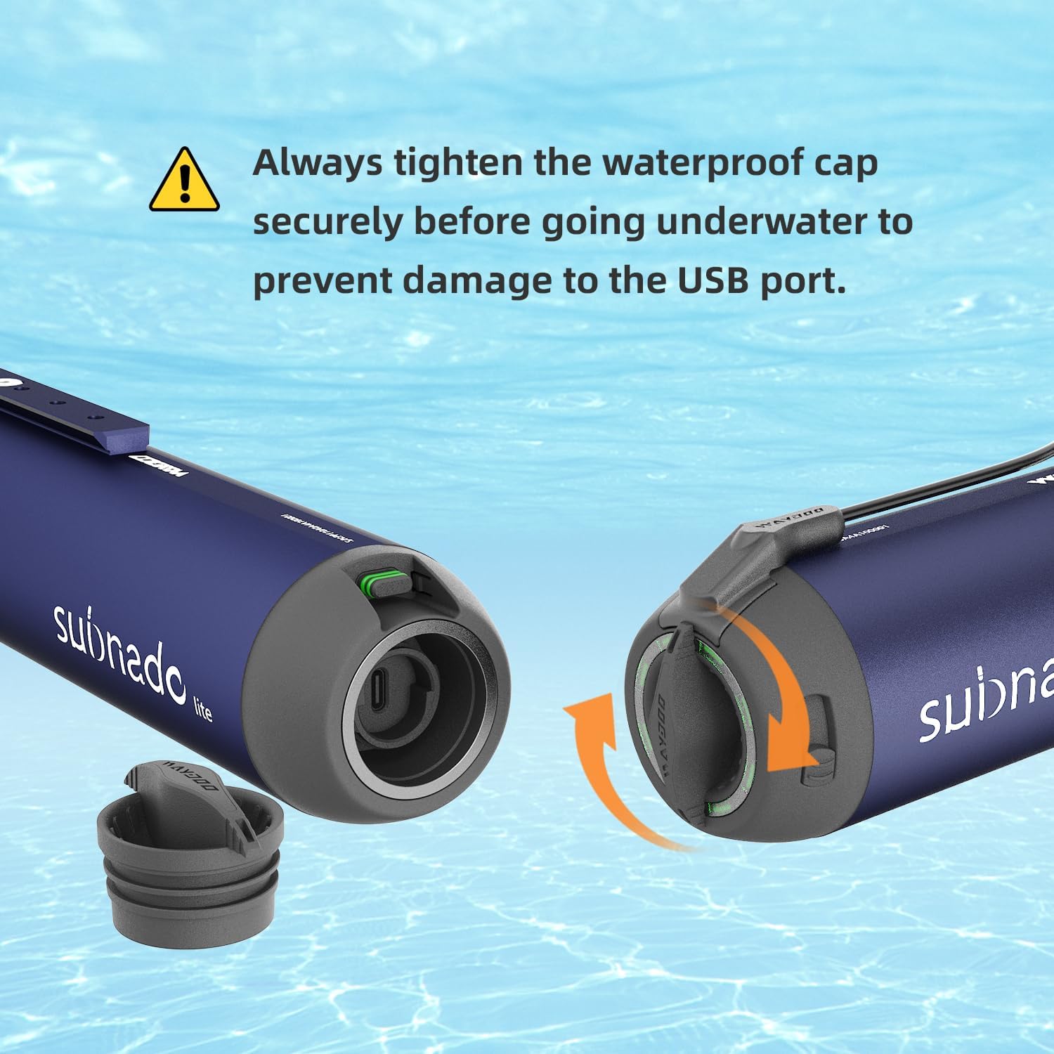 Detalle de Subnado Underwater Scooter: Compact, Portable Dive Companion for All Ages