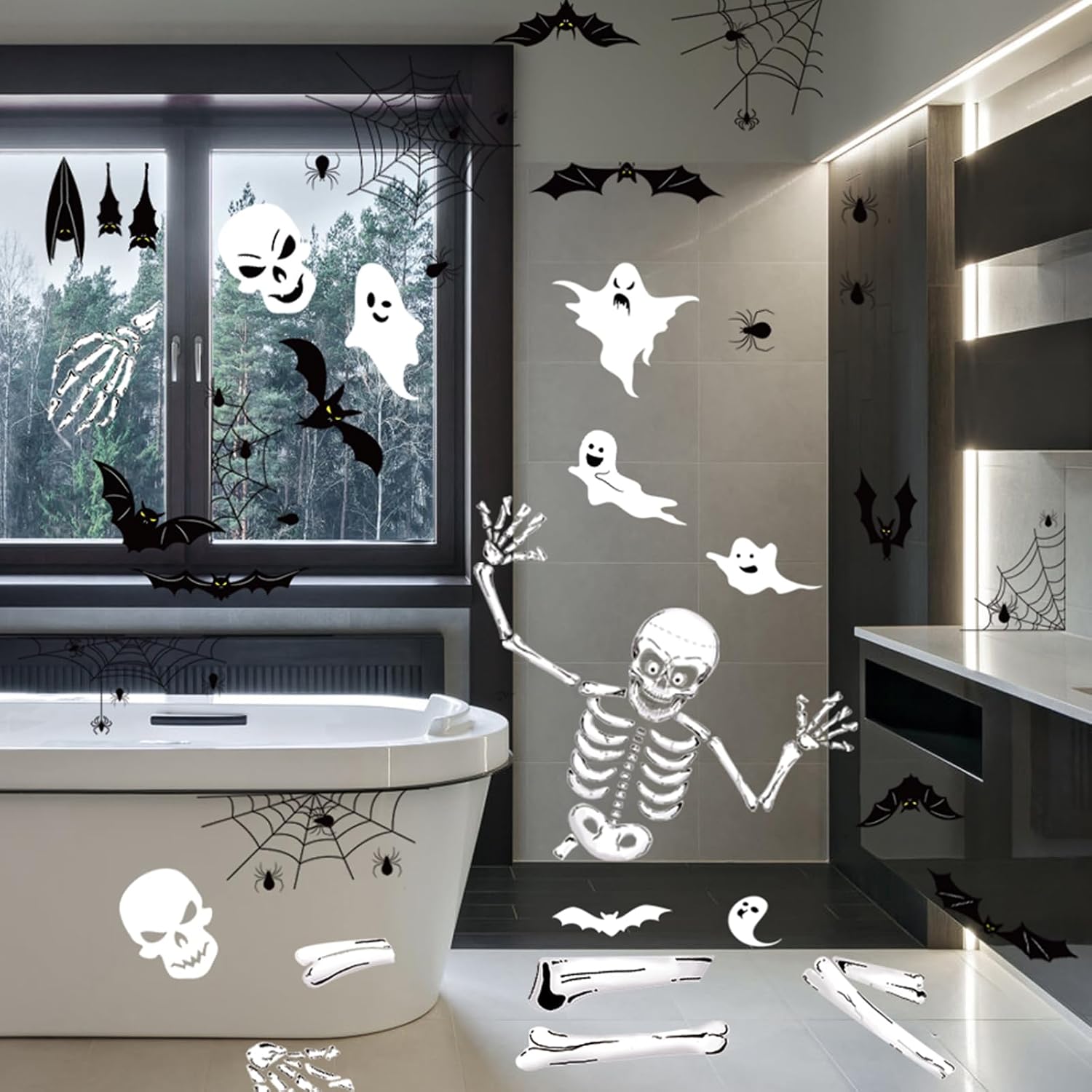 Detalle de Halloween Window Clings, 140 Pieces