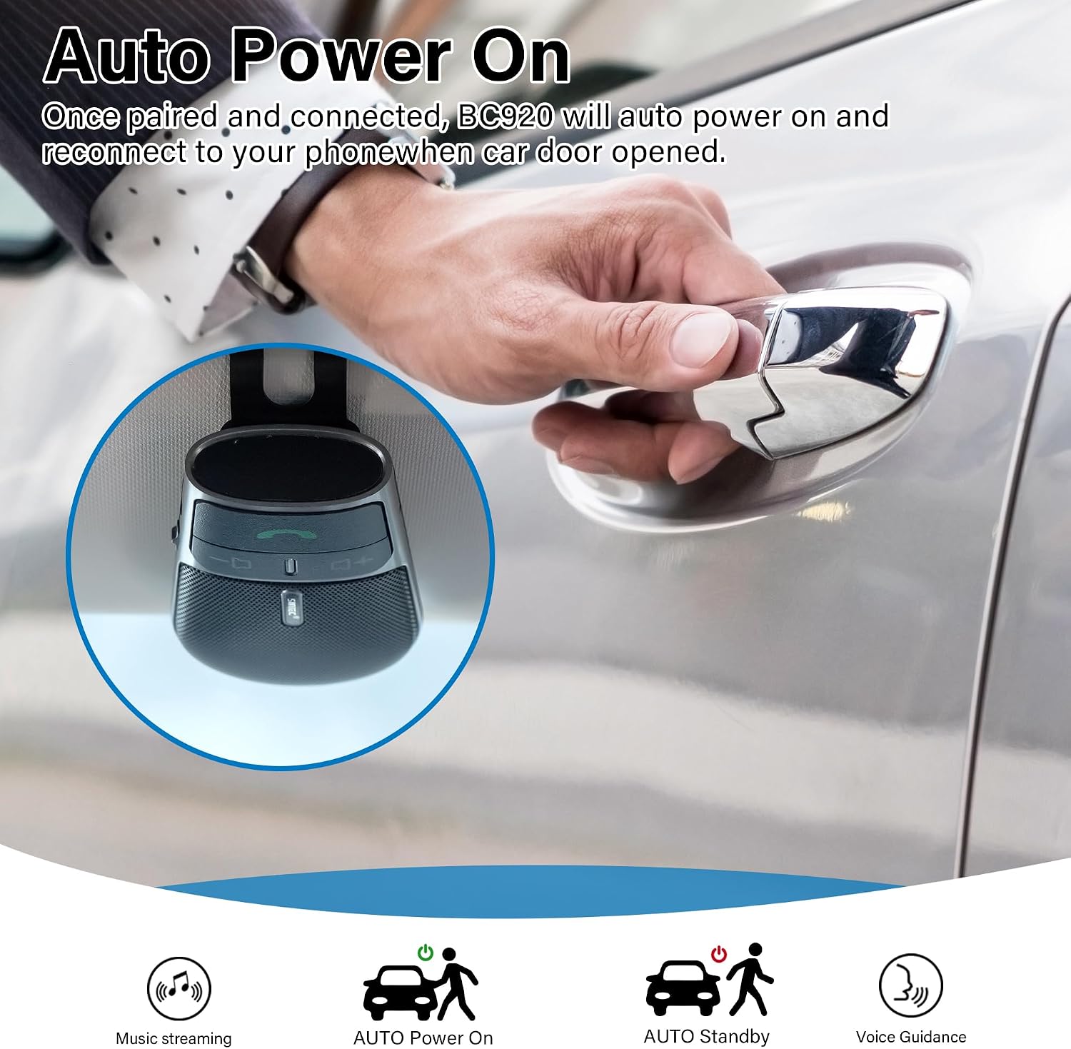 Thumbnail 4 de SUNITEC BC920SA hands‑free car speaker kit