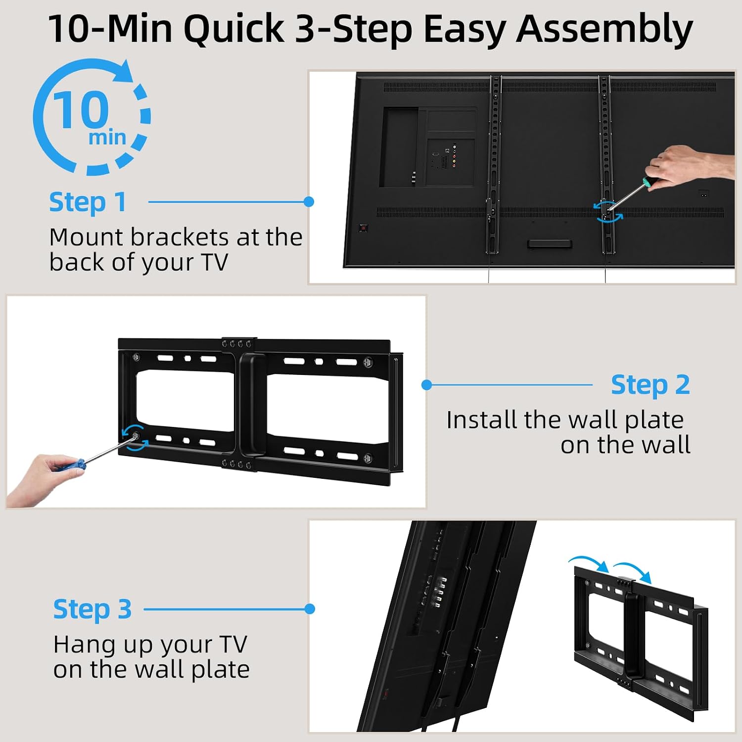 Thumbnail 5 de HOME VISION HV8601 Fixed TV Wall Bracket 75kg