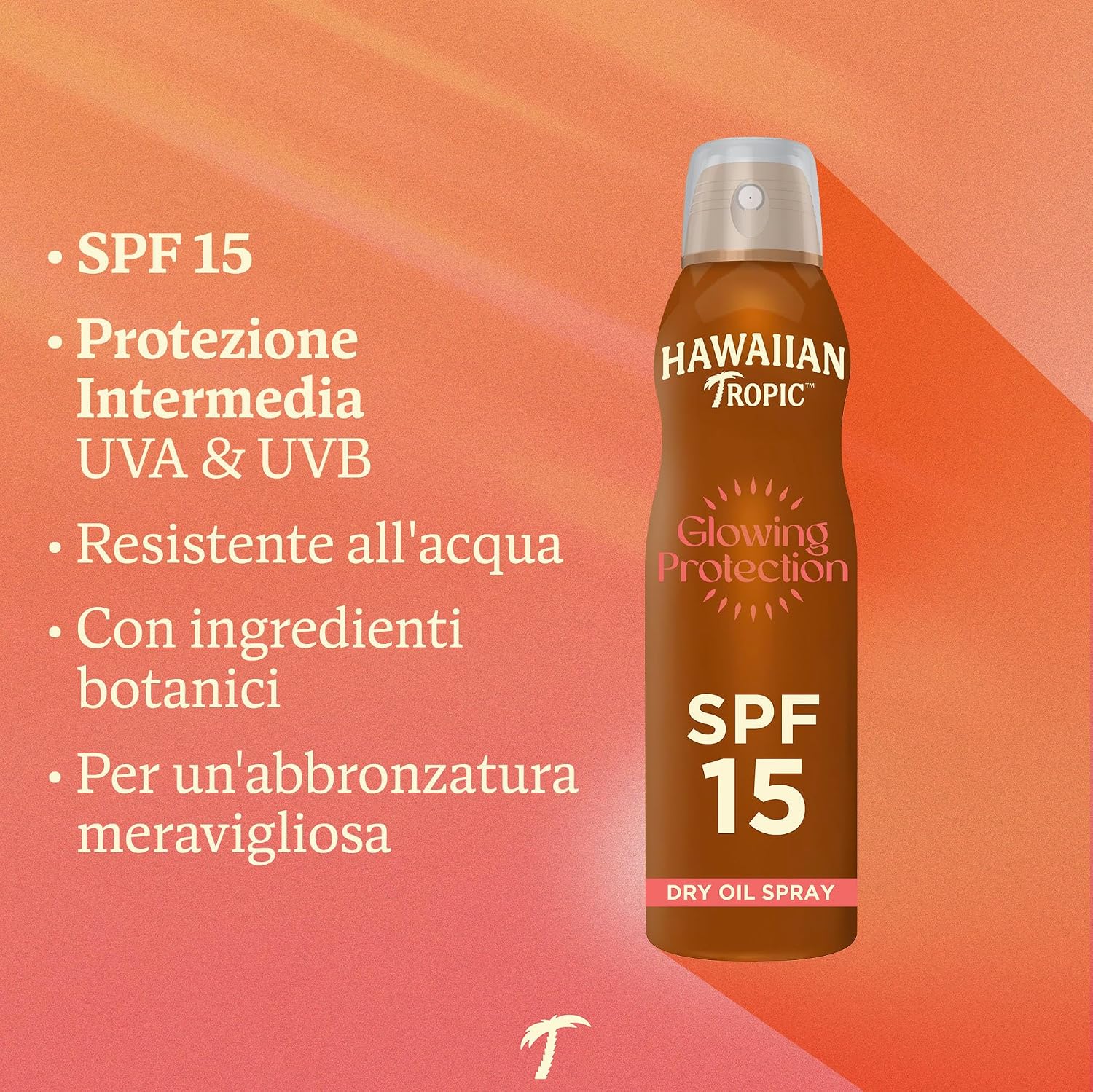 Detalle 2 de Hawaiian Tropic Olio Secco Spray Nebulizzante Protettivo SPF 15 – profumo tropicale, 177 ml