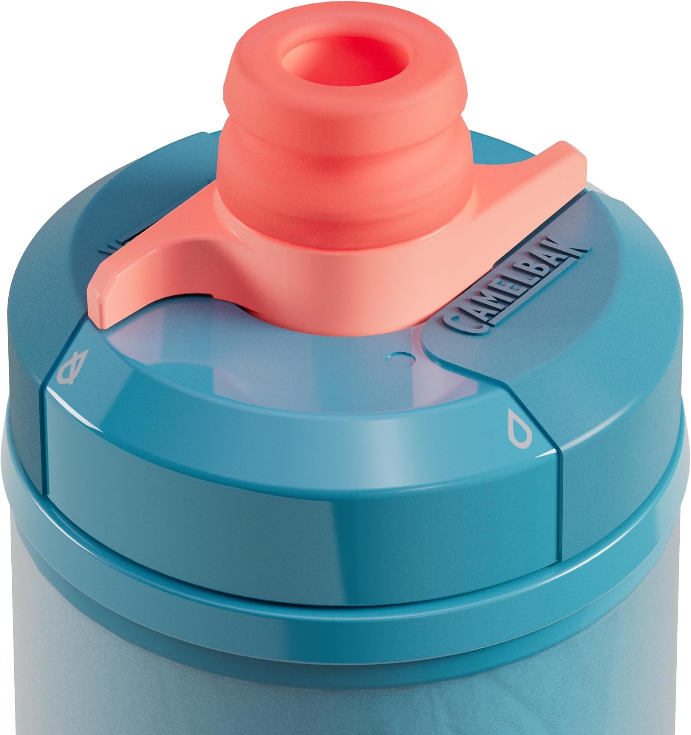 Detalle de CamelBak Podium Chill fietsfles van 710 ml, dubbelwandig en blauwgroen