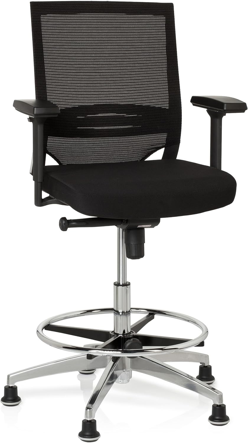 Detalle de HJH Office 657550 – Sedia da lavoro da banco TOP WORK: ergonomia, stile e regolazioni intelligenti