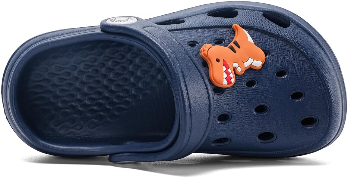 Detalle de JUJIAOSO Kids’ slip-on garden shoes with cartoon slide design