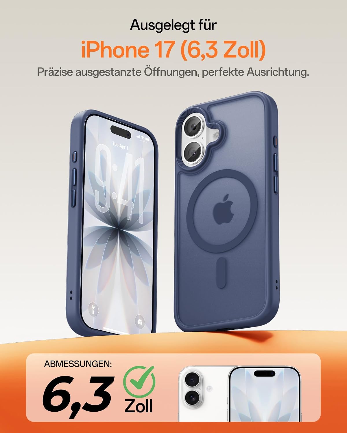 Detalle 2 de UNBREAKcable iPhone 17 Hülle 6,3 Zoll