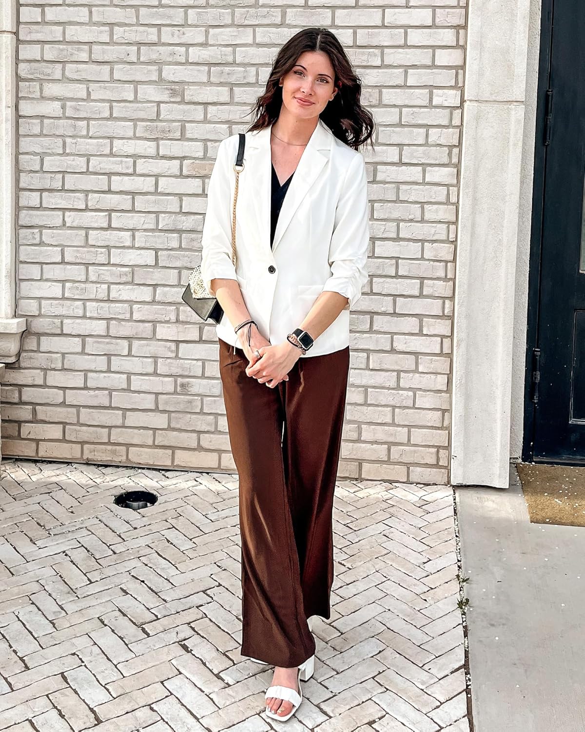 Thumbnail 6 de LookbookStore Women’s 3/4 Sleeve Blazer Suit Jacket for Work & Business Casual