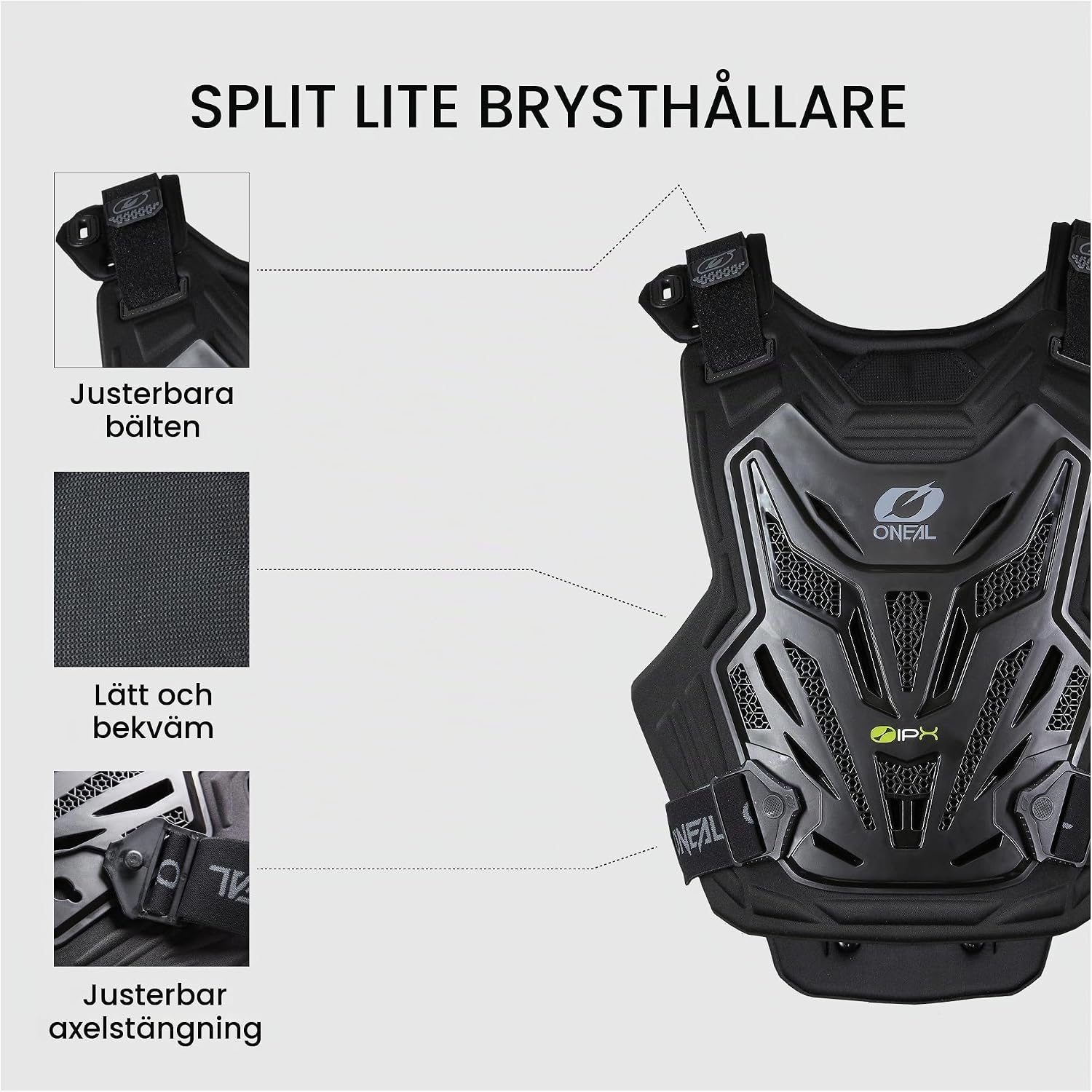 Thumbnail 2 de O'NEAL Split Chest Protector Lite V.22 – bröstskydd i plast med bio-skum