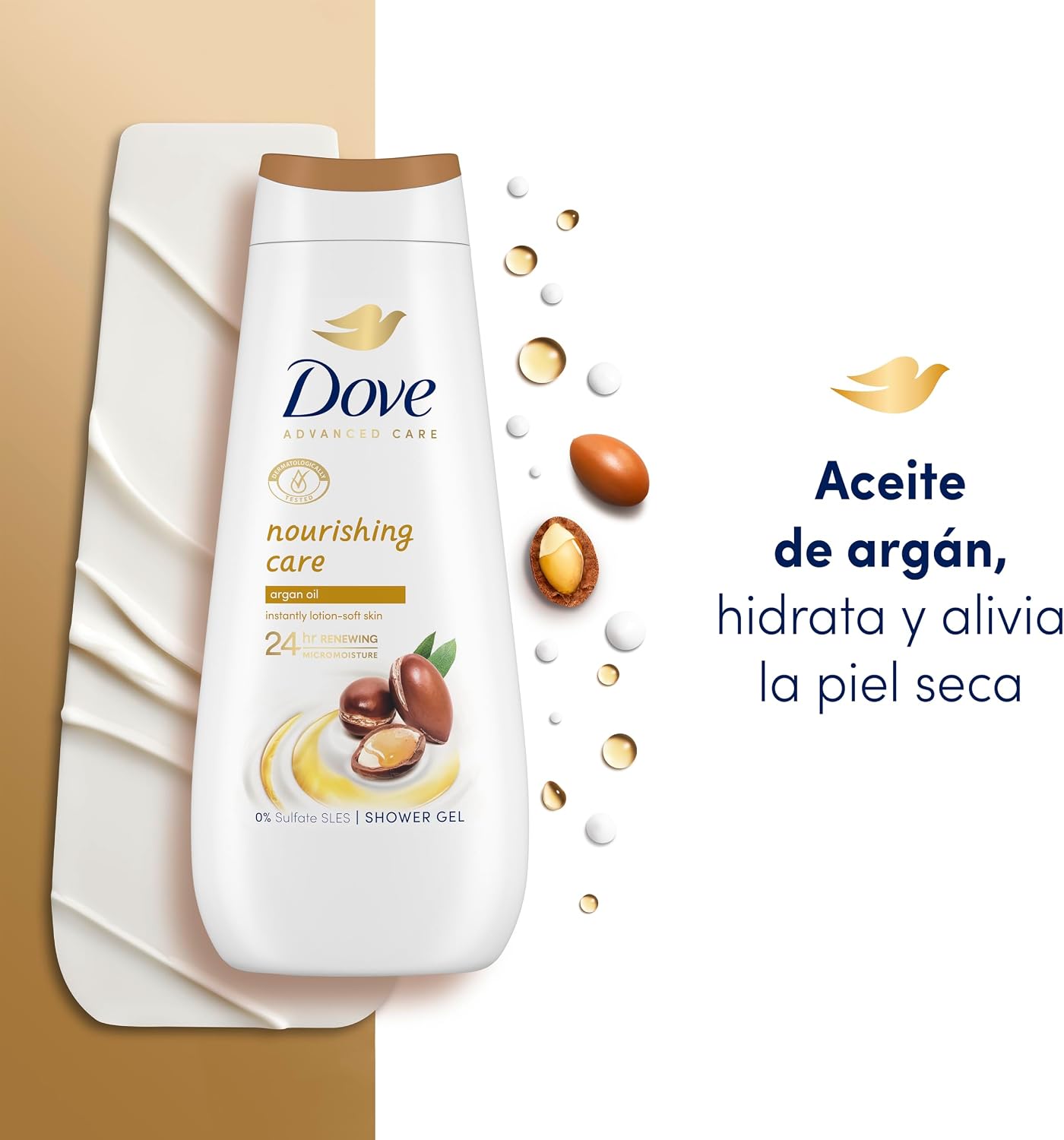 Thumbnail 4 de Dove Advanced Care Gel Douche Huile d'Argan nourrissante