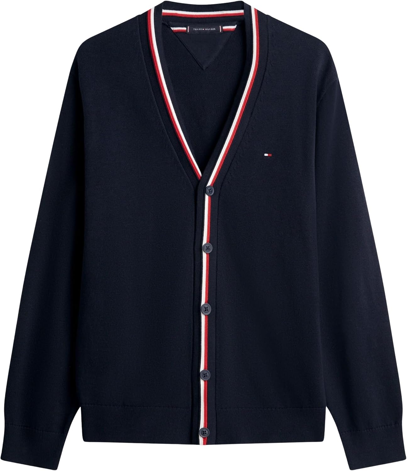Detalle de Tommy Hilfiger RWB Cardigan Mw0mw41544 – Cardigan Homme