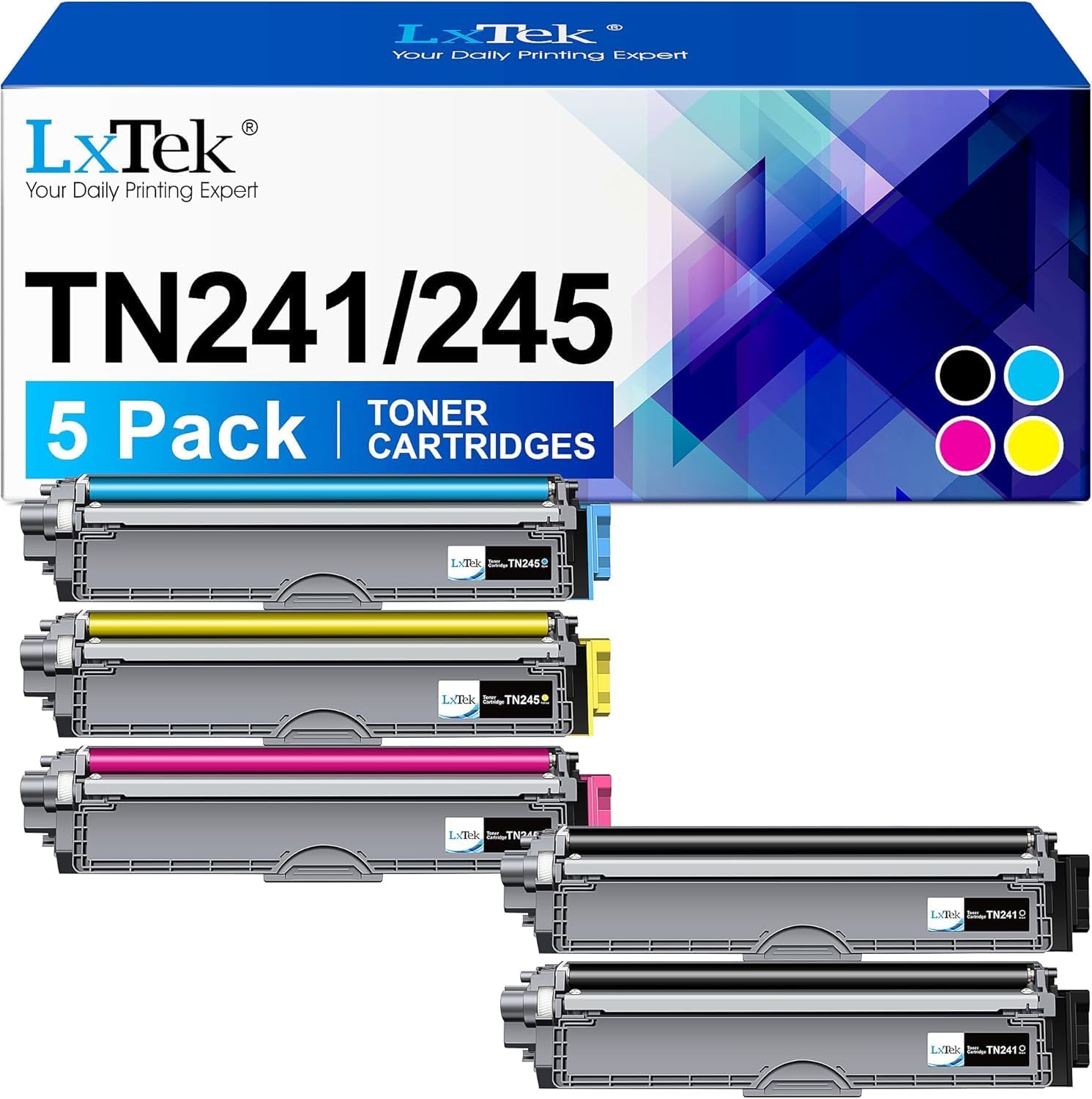 Detalle de LxTek TN241 TN245 5er-Pack Toner 🖨
