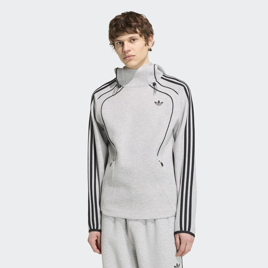 Detalle de Sudadera con capucha Spacer Teamgeist 26 Cutline de Adidas – Gris