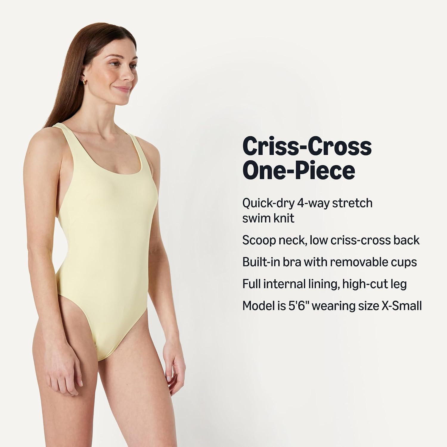 Thumbnail 3 de Amazon Essentials Women’s Criss-Cross Back One-Piece Swimsuit