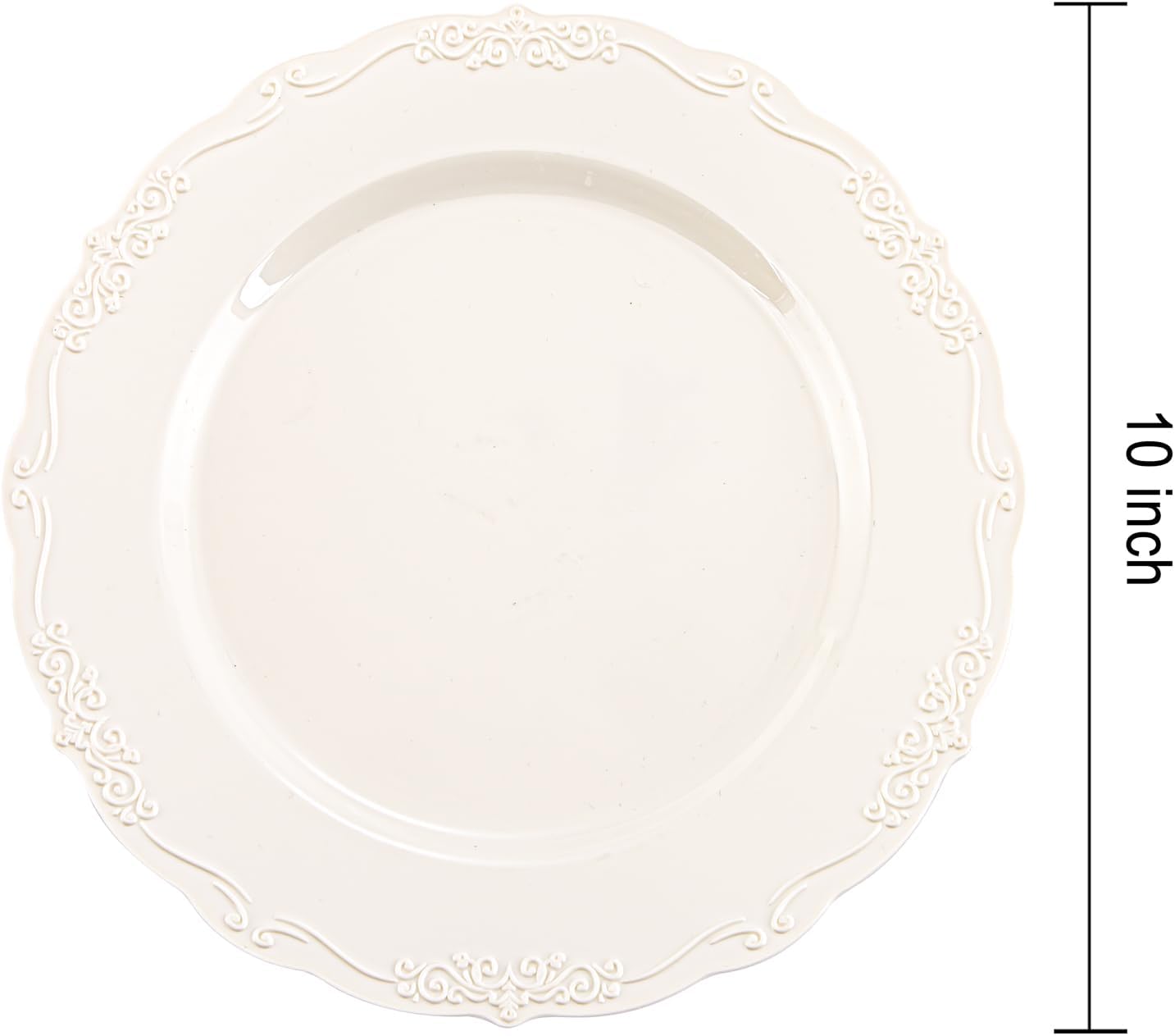Thumbnail 3 de DaYammi Ivory 60pc Dinner Plates