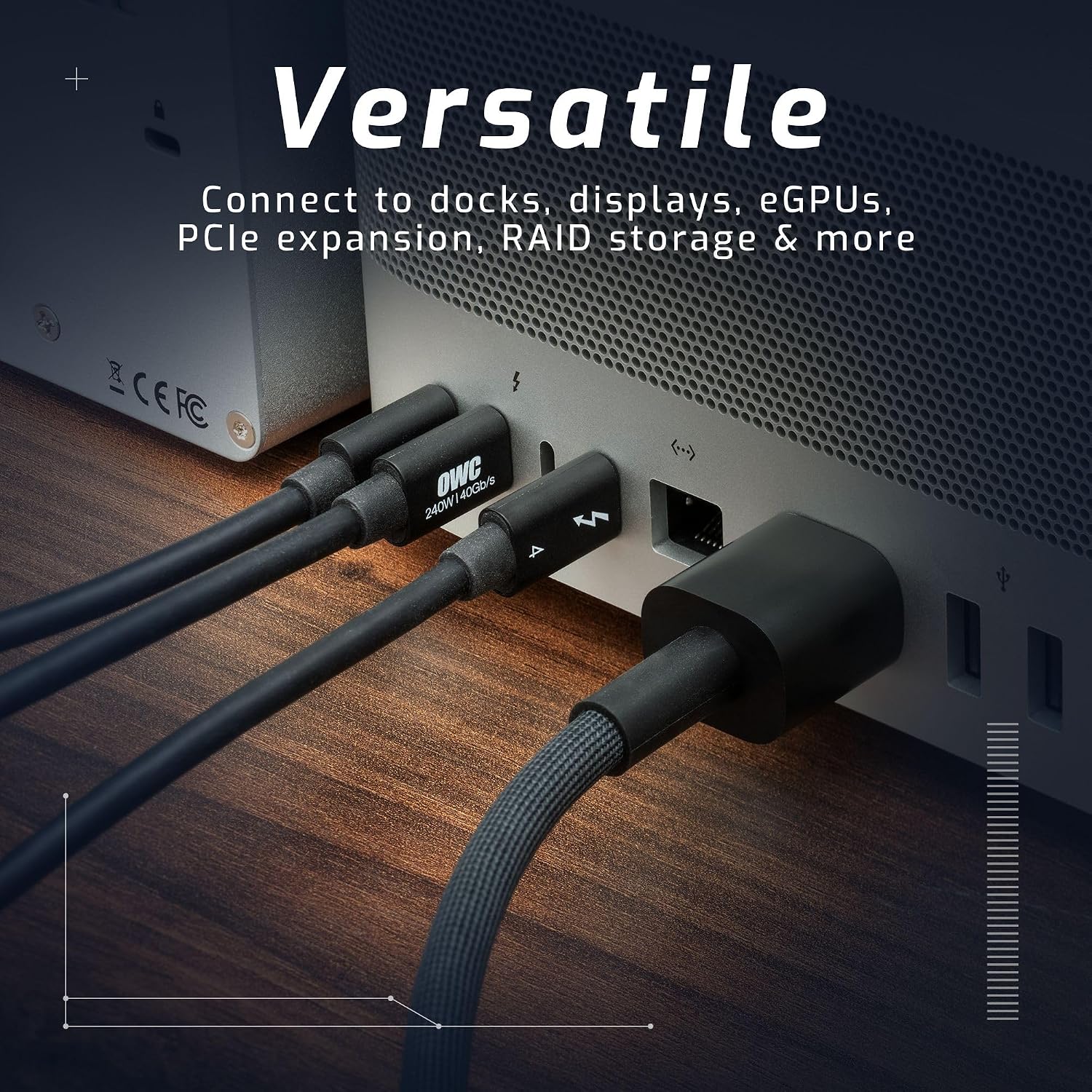 Detalle de OWC Thunderbolt 4 cable 40Gbps, 0.7m