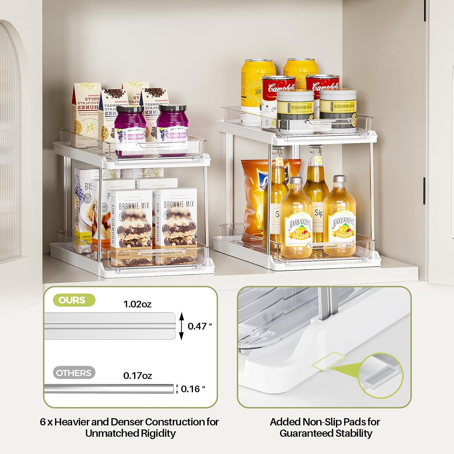 Detalle 2 de Delamu Under-Sink Organizers 4-Pack