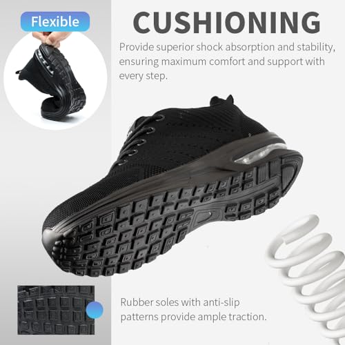 Detalle 1 de Nasogetch Chaussures de Sécurité – Confort léger et protection embout acier Noir EU 38