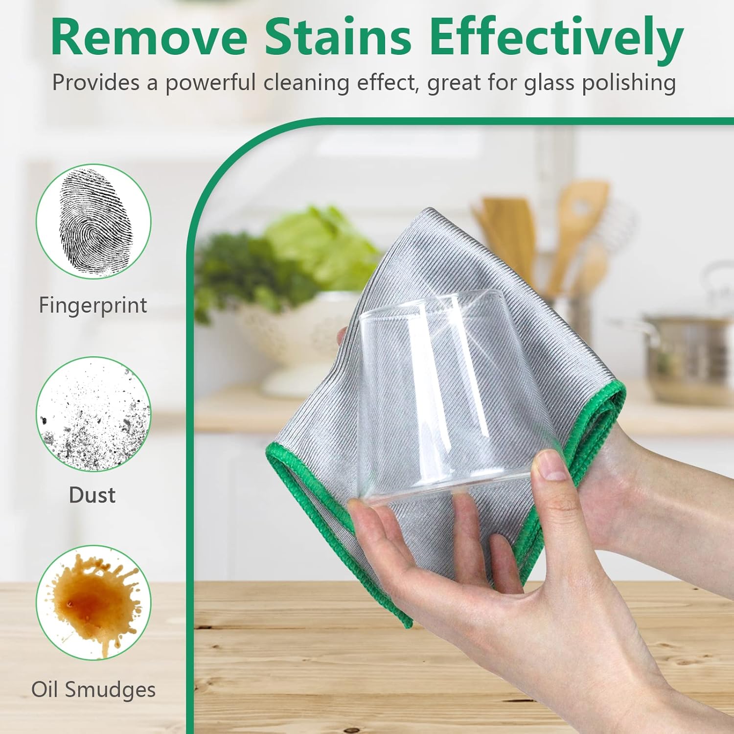 Detalle de Airlab 6x Magic Glass Cleaning Cloth – Double-Sided Microfibre, 30 x 30 cm
