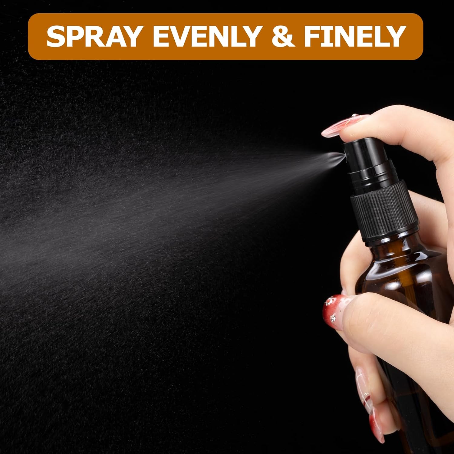 Detalle de Kiperline glassprayflaskor 50 ml, brunt glas, 6-pack med trattar och pipetter
