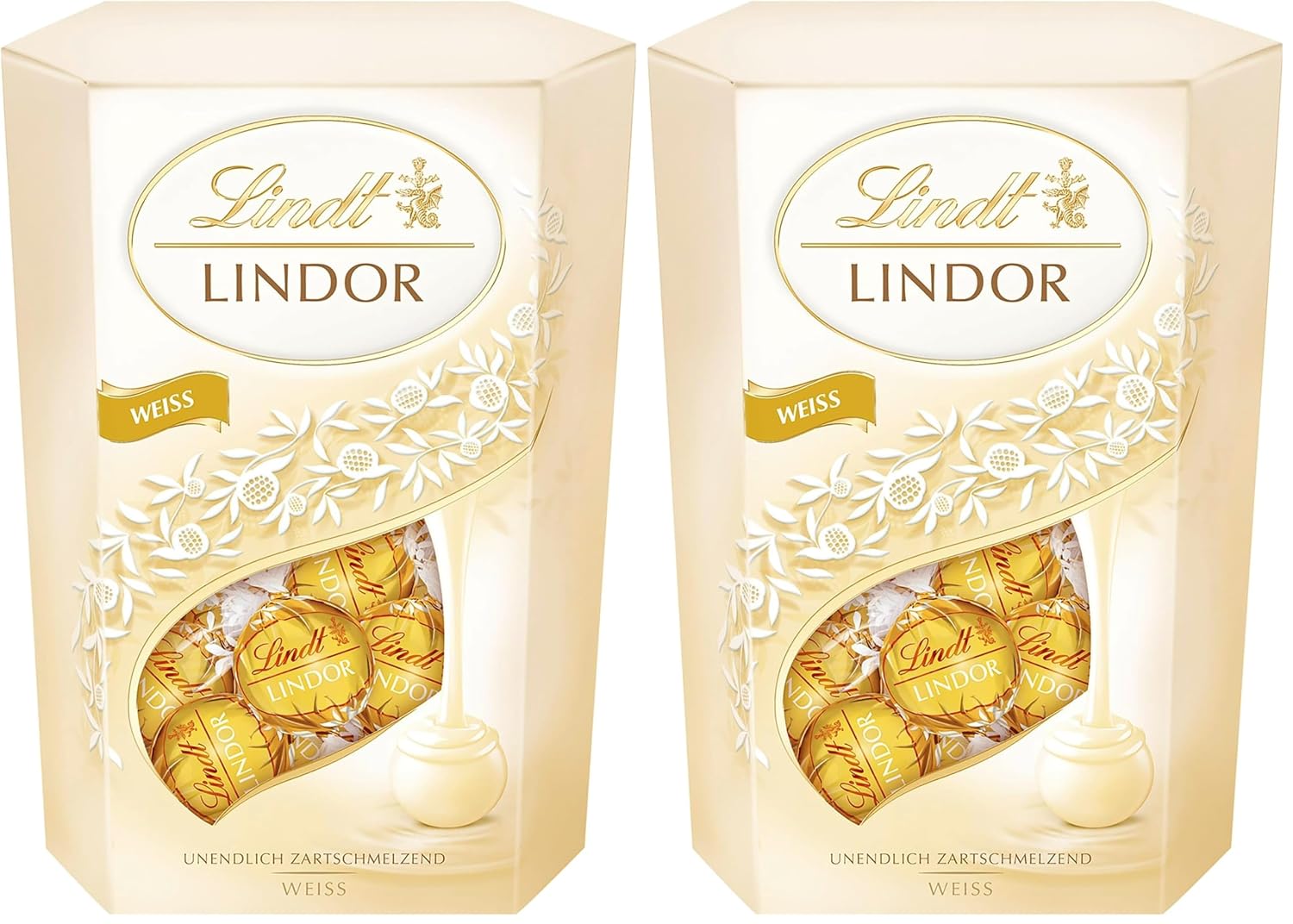 Thumbnail 6 de Lindt Lindor Cornet Weiß 500 g – 38 Kugeln in Weißer Schokolade