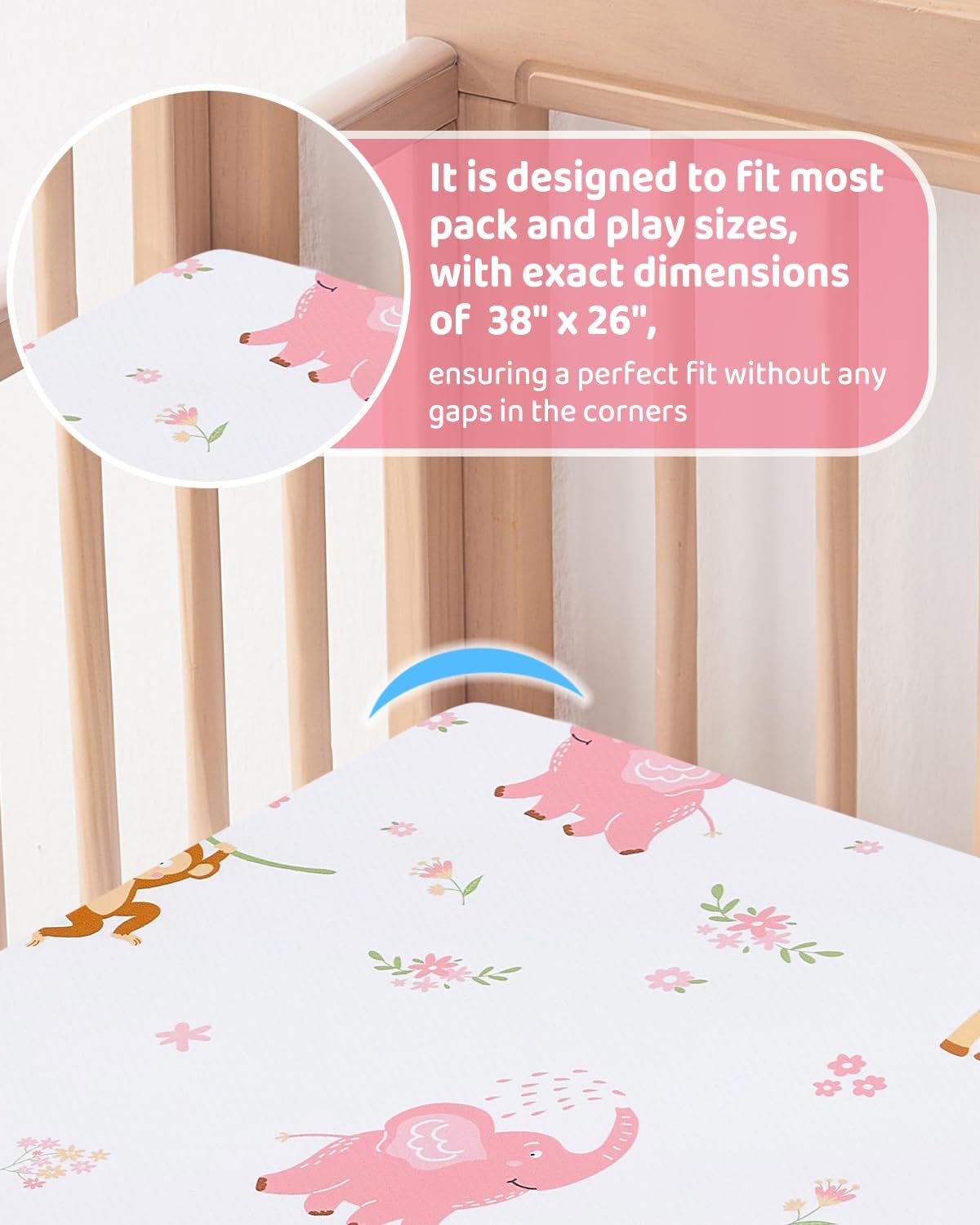 Thumbnail 6 de lasoftan Mattress Playard Mattress, 38" x 26", Waterproof Washable Cover