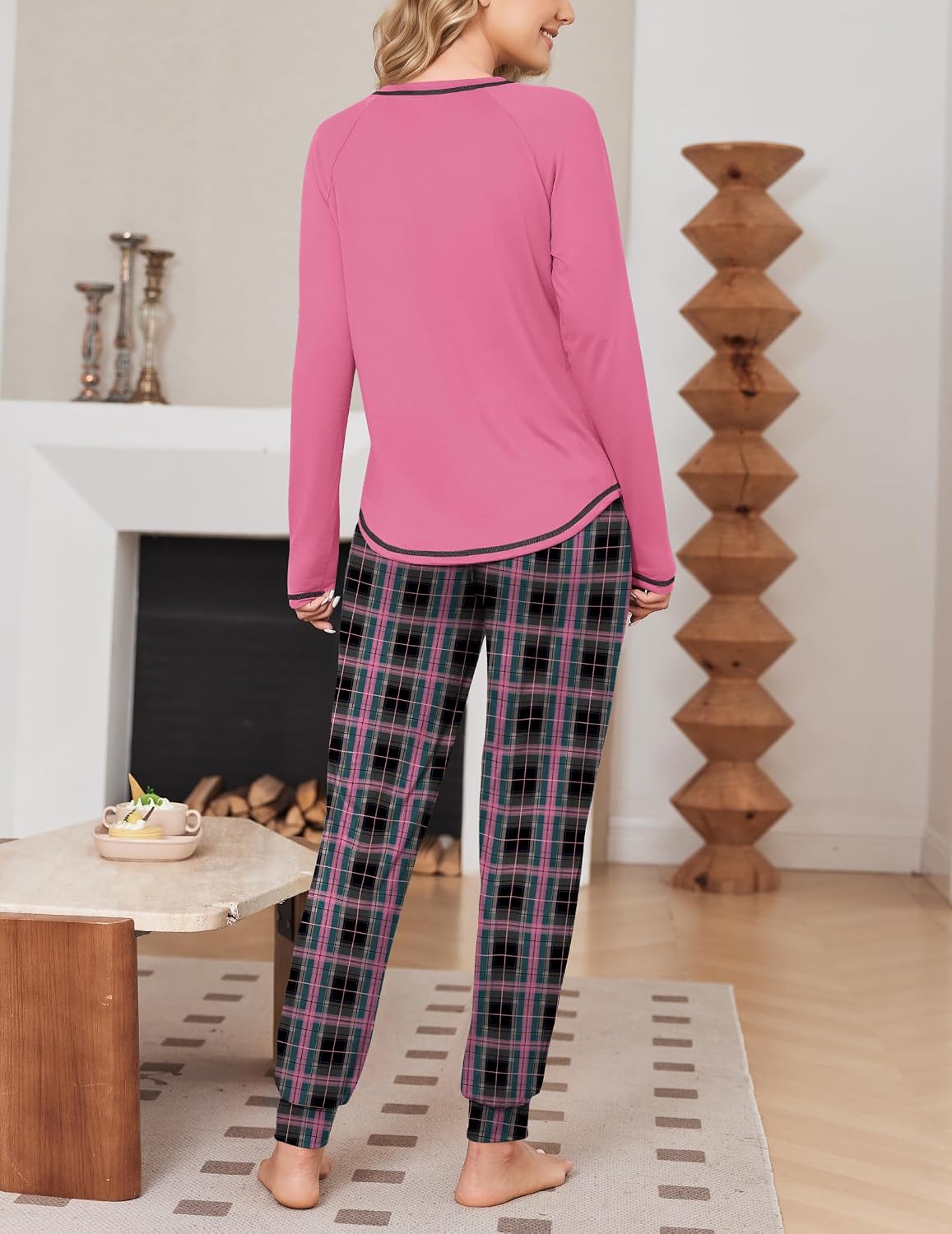 Detalle 2 de Ekouaer Women's Pajama Set