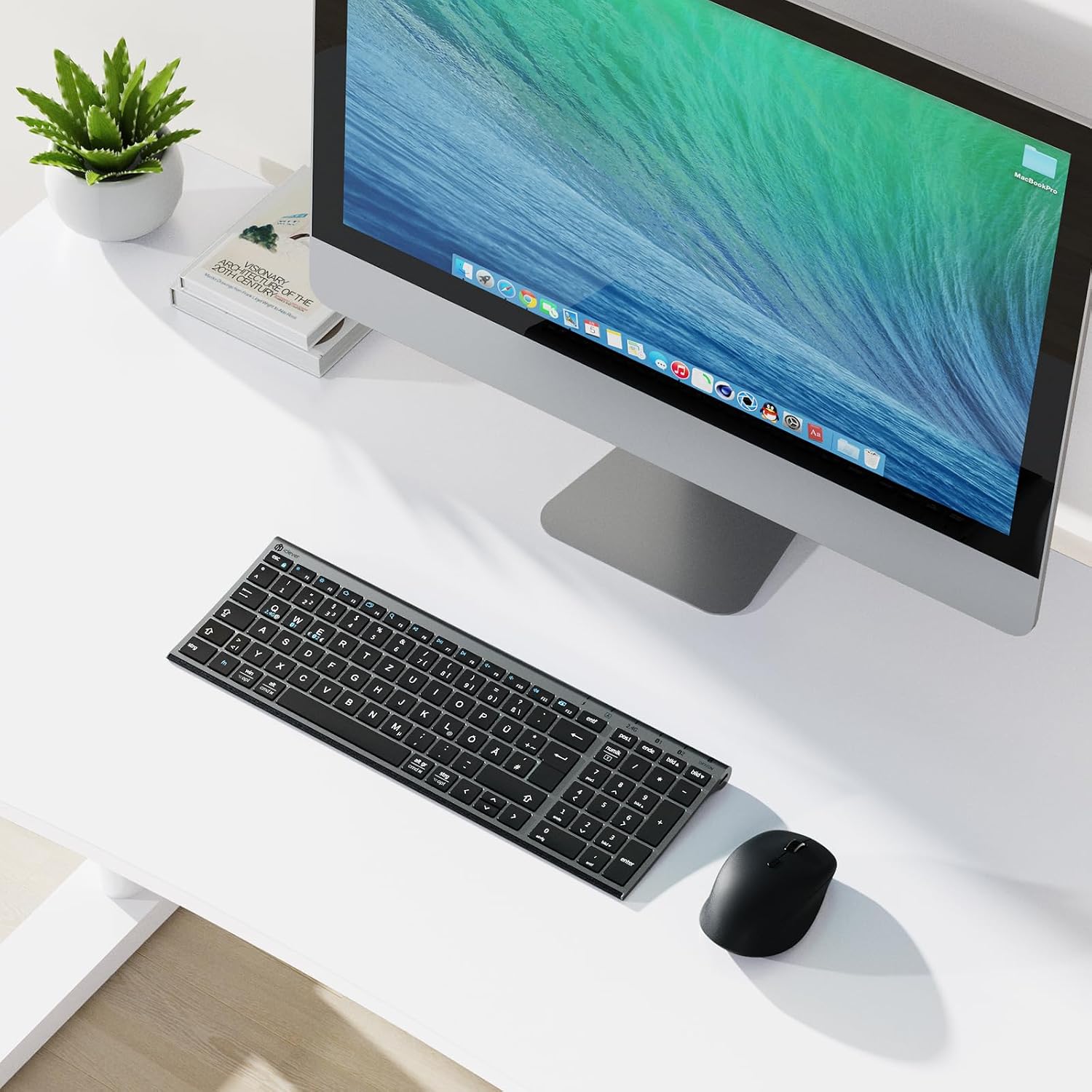 Thumbnail 6 de iClever Bluetooth Tastatur mit Maus Kabellos