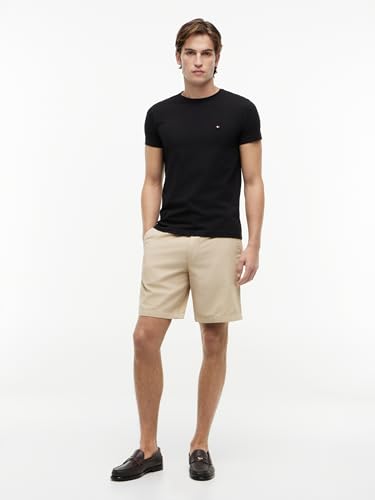 Thumbnail 4 de Tommy Hilfiger Herren T-Shirt Kurzarm Core Stretch Slim Fit – Schwarz, XL