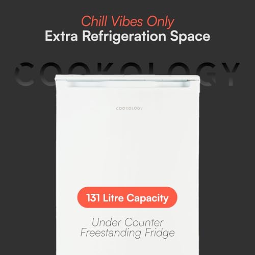 Thumbnail 1 de Cookology 130L Freestanding Under-Counter Fridge – White