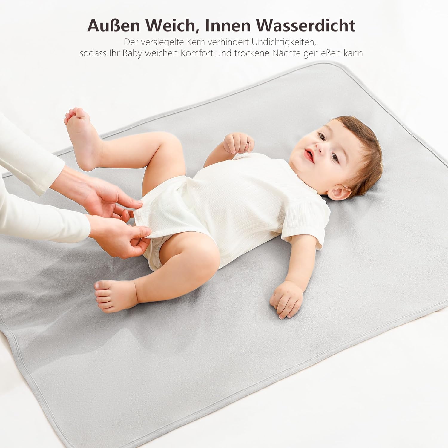 Thumbnail 1 de Susurration 2er Pack Bettunterlage Wasserdicht 75x90 cm – Matratzenschutz für Baby und Kind (Elefant)
