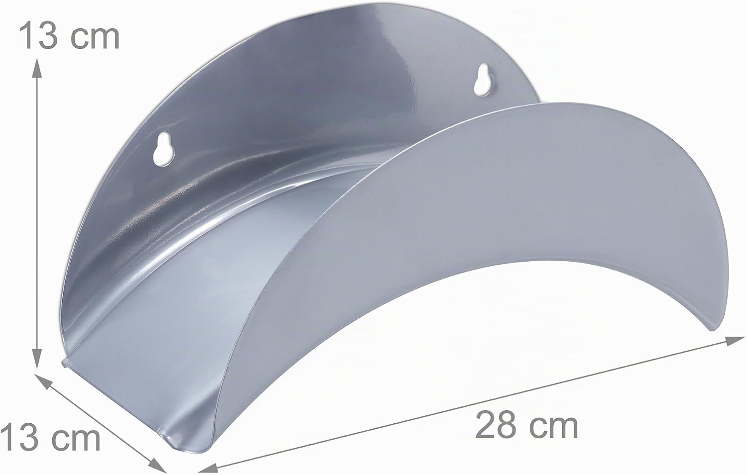 Detalle de Relaxdays slanghållare för vägg, 2-pack i järn för 30 m 1/2-tumsslang