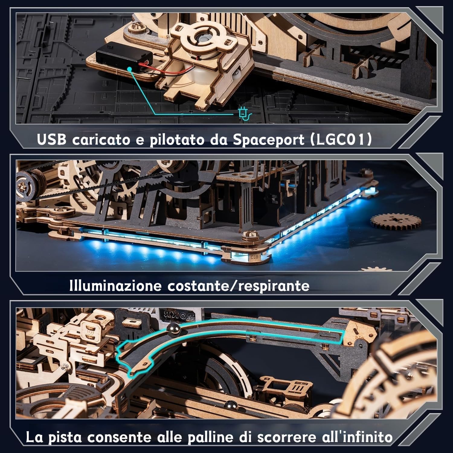 Detalle 2 de ROKR Puzzle 3-in-1 piste corsa 🧩