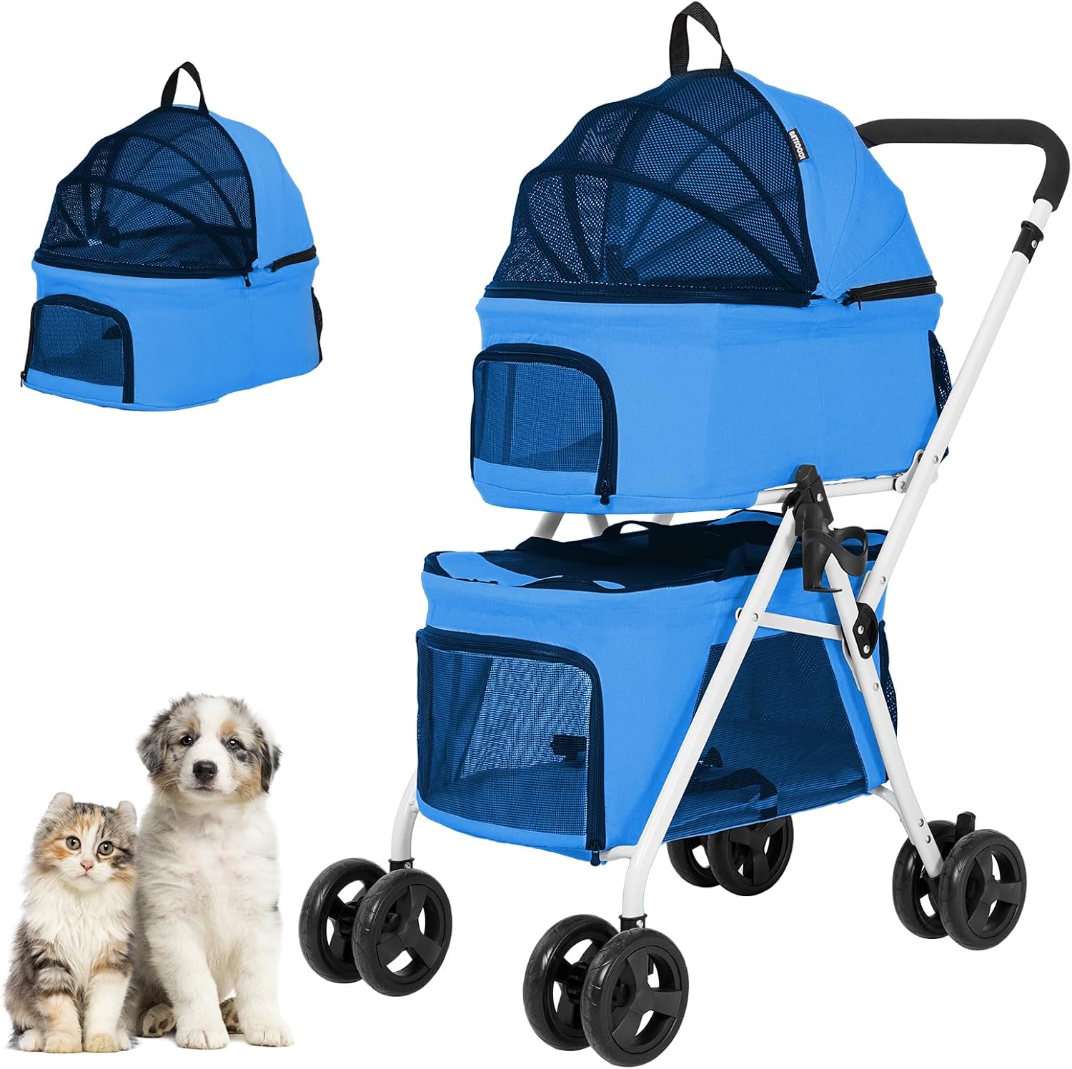 Detalle de Pet Stroller 44 lb Capacity