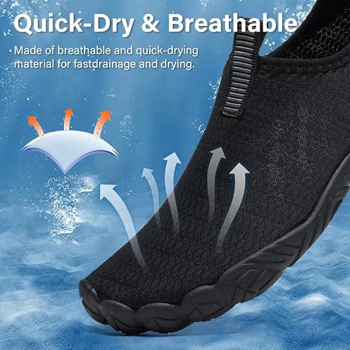 Detalle 2 de Zapatillas anfibias ziitop Unisex – Zapatos descalzos para playa y agua, secado rápido y antideslizantes