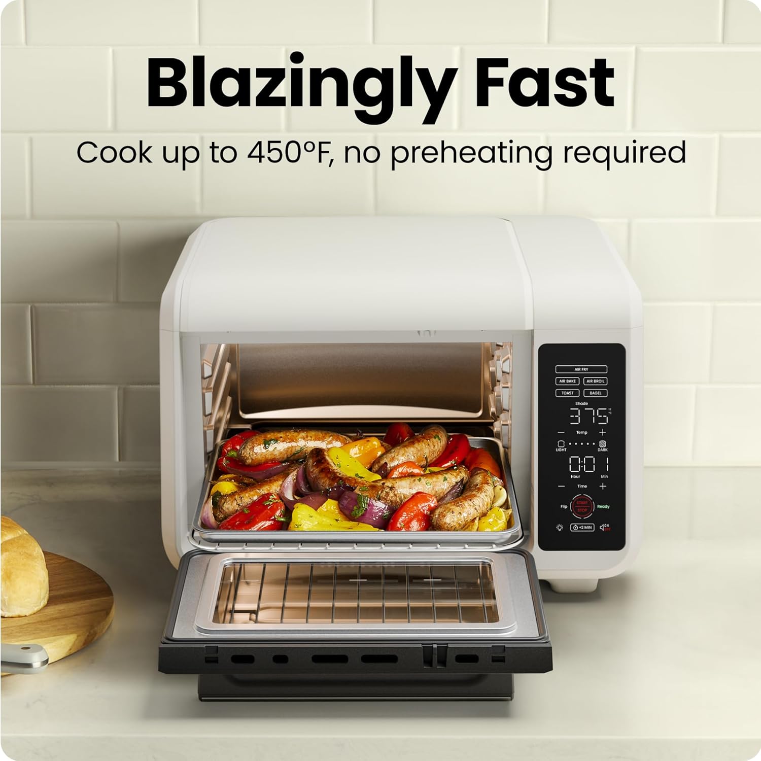 Detalle 2 de Chefman Air Fryer Toaster Oven Combo 450°F 🍽