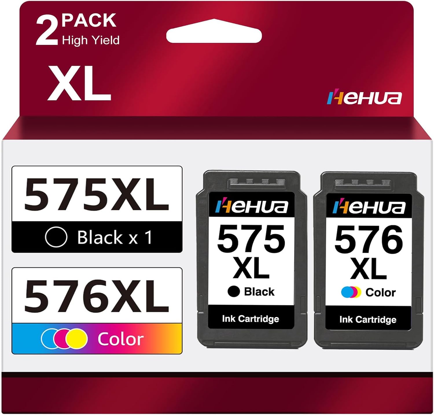 Thumbnail 6 de PG-575XL Schwarz Druckerpatronen – 2er-Pack kompatibel für Canon PIXMA TS3550i/TS3551i/TS3750i/TS3751i/TS3752i/TR4750i/TR4751i/TR4755i/TR4756i