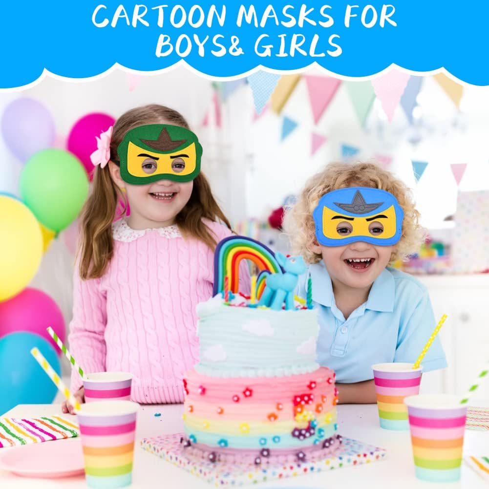 Detalle de URAQT cosplay maschere bambini 12 pezzi