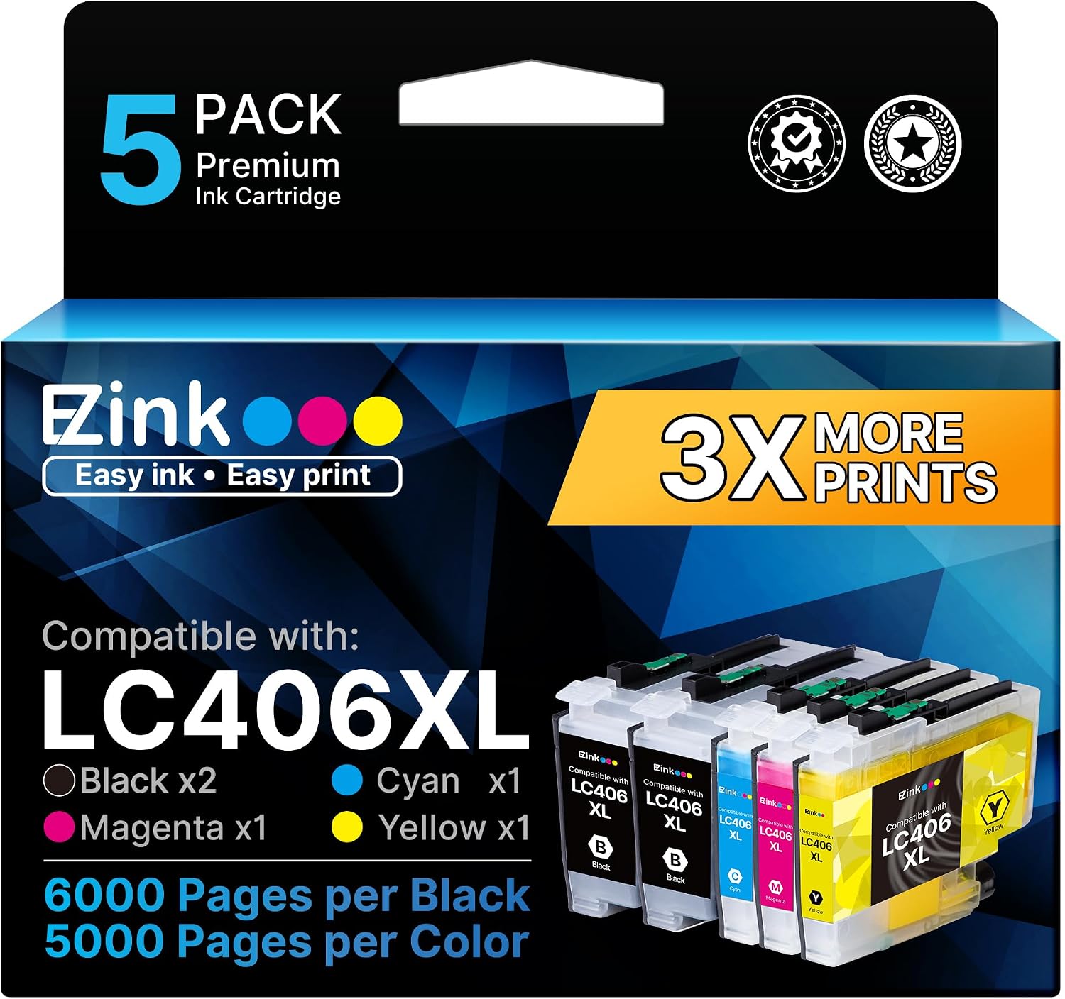 Detalle de E-Z Ink LC406XL Ink Cartridges