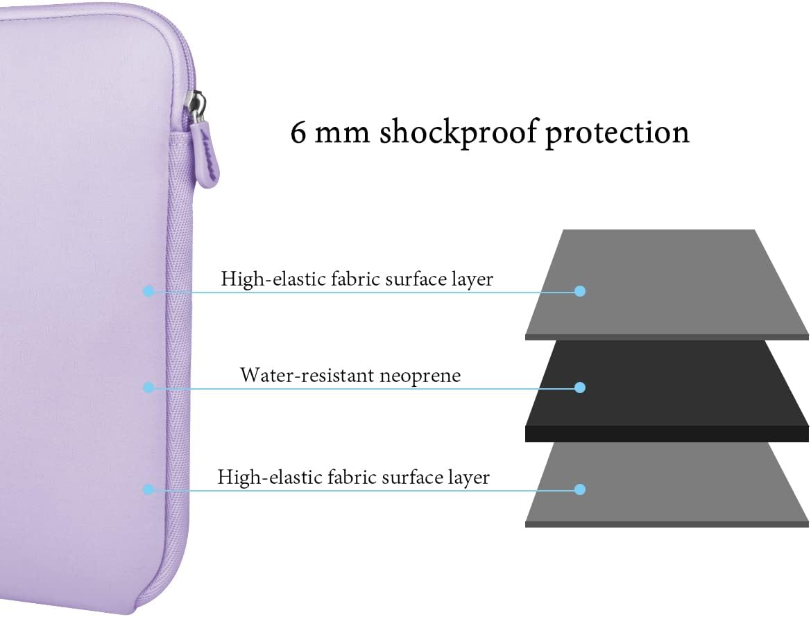 Detalle de Aucase neoprene laptop sleeve for 15.6–16 inch laptops (water resistant, thickened 6 mm protection)