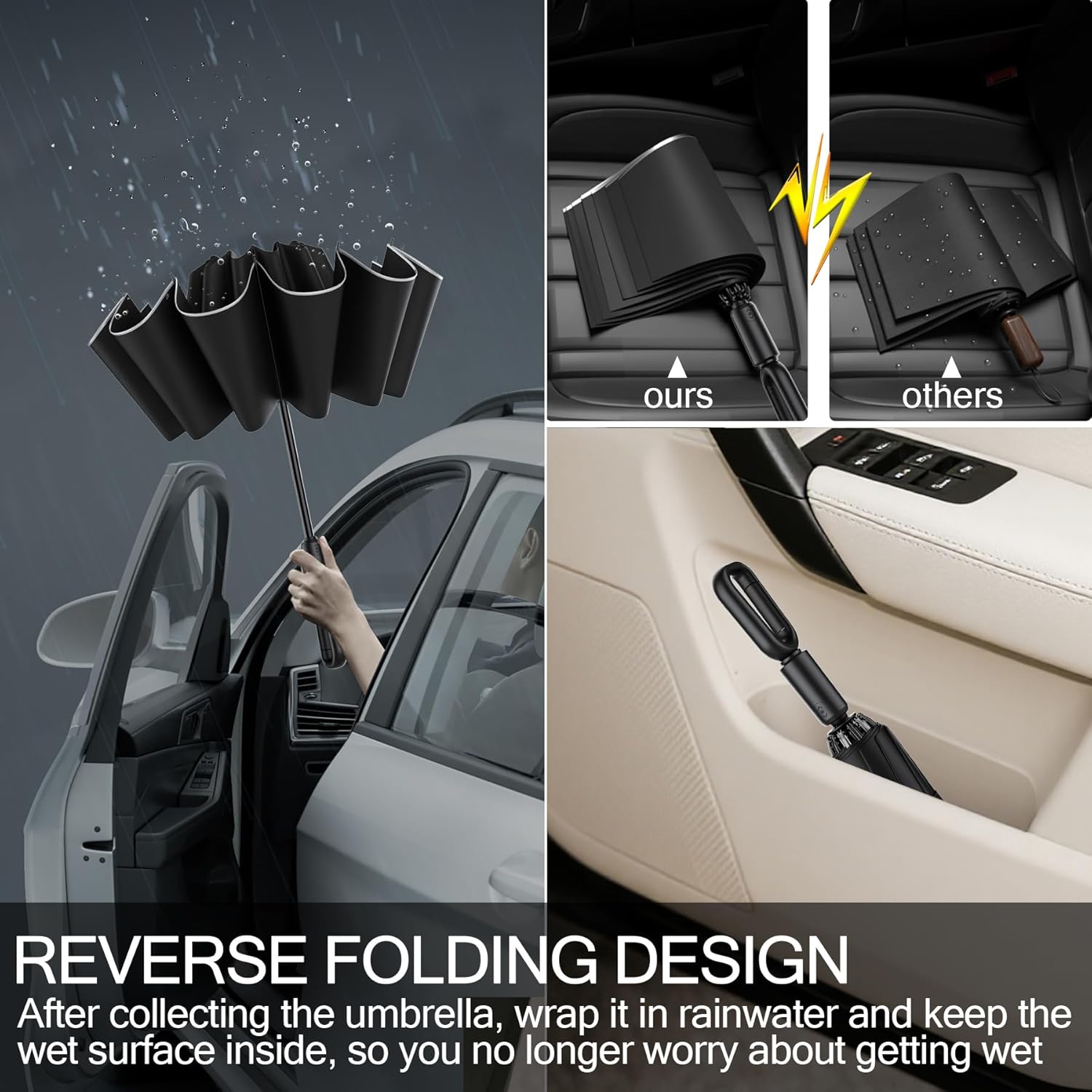 Thumbnail 3 de Copulan Windproof Compact Travel Umbrella