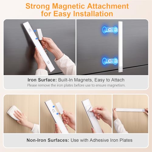 Thumbnail 8 de Gritin Luce LED Sottopensile 37.5 cm, ricaricabile, sensore e luce laterale