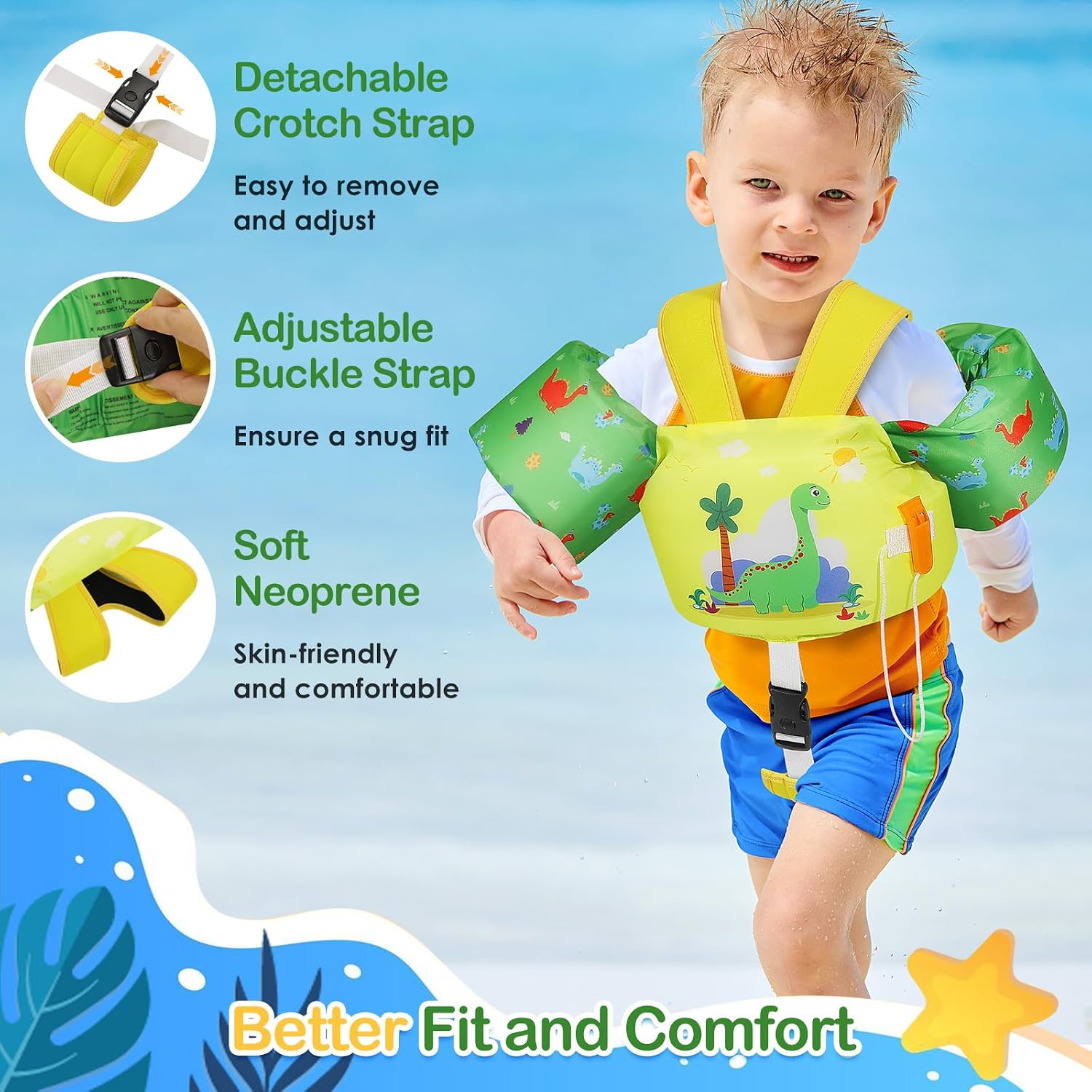 Thumbnail 3 de MoKo Kids Swimming Vest: Toddler Floaties for Safe, Confident Water Play