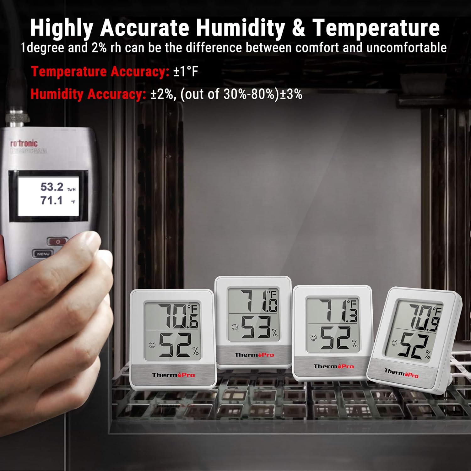 Thumbnail 6 de ThermoPro TP49W-3 digital mini hygrometer