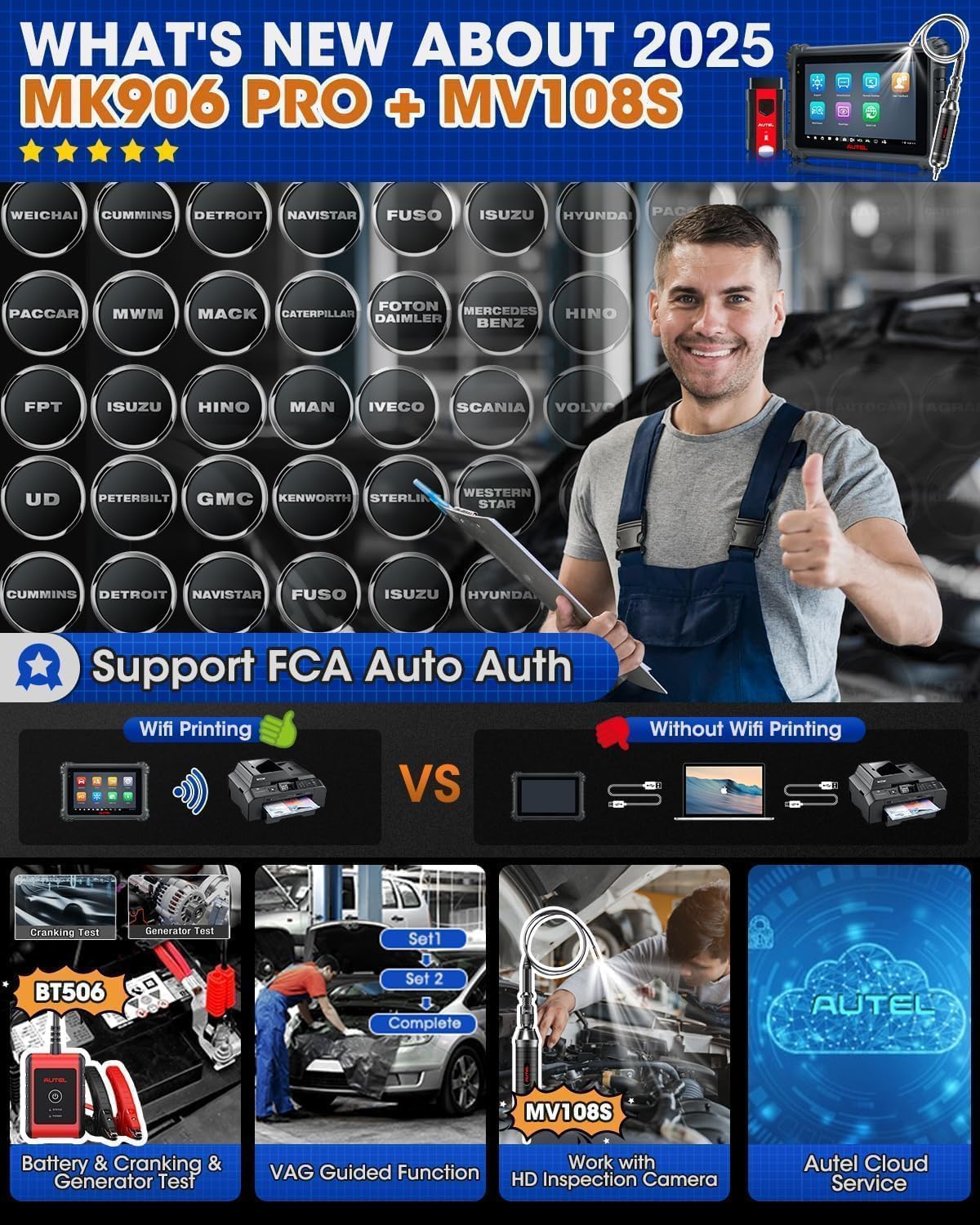 Thumbnail 3 de Autel MK906 Pro MaxiCOM MV108S bidireccional