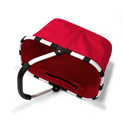 Detalle de reisenthel Carrybag Rot – Stabiler Einkaufskorb mit viel Stauraum und Innentasche